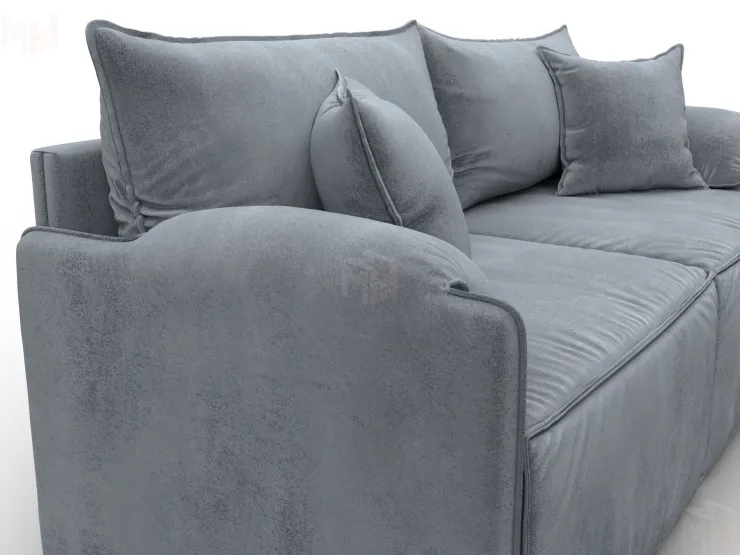 Диван прямой модульный Лига-106 ( TOWER 10 серый )