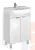 Тумба под умывальник "Исеть 55" Loko без ящика Домино