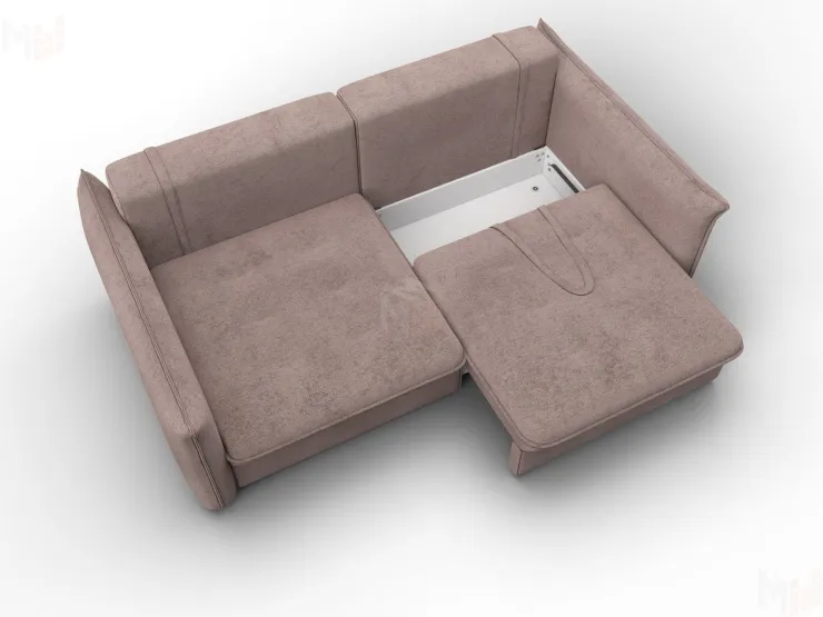 Диван прямой Лига-100 НПБ ( TOWER 05 бежевый )