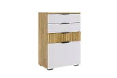 Комод Бери дуб крафт золотой/белое дерево