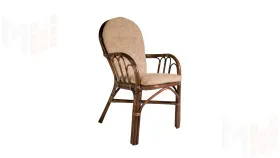 Стул из ротанга с подушкой 04/16