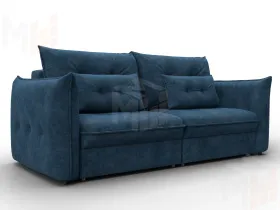 Диван прямой Лига-100 НПБ ( BRUT 11 синий )