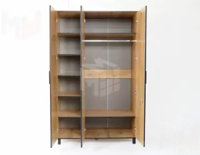 Шкаф 3-х створчатый Лофт 3 Дуб Крафт Золотой