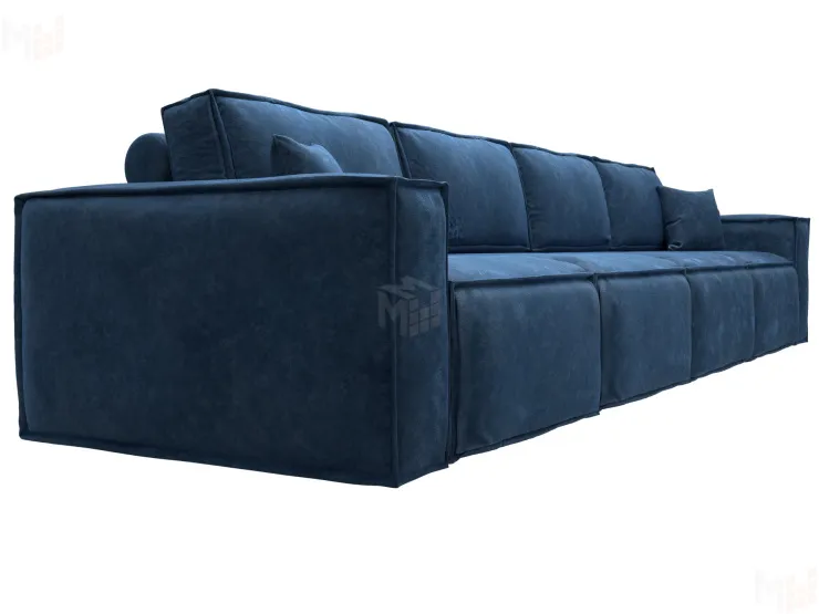 Диван прямой Лига-081 НПБ МегаЛонг ( BRUT 11 синий )