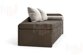 Диван Верди Правый коричневый