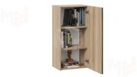 Шкаф навесной Глосс - ТД 319.03.27 Яблоня Беллуно, Стекло Графит матовый