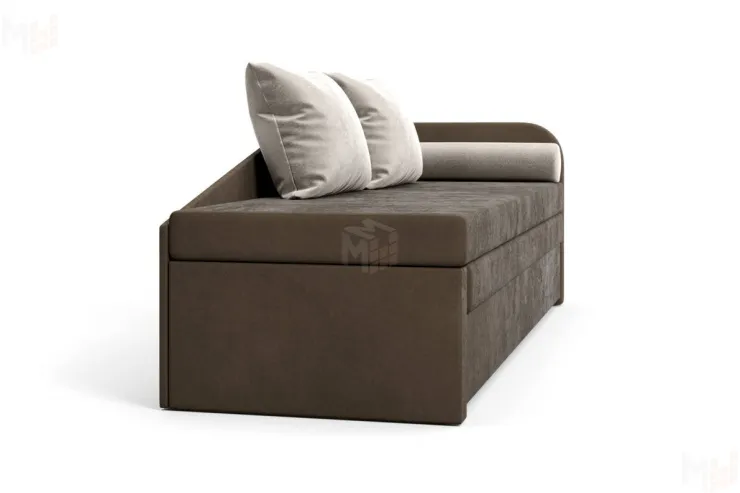 Диван Верди Правый коричневый