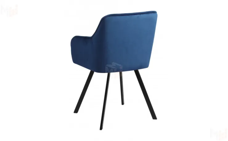 Кресло поворотное Мони Confetti blue/черный