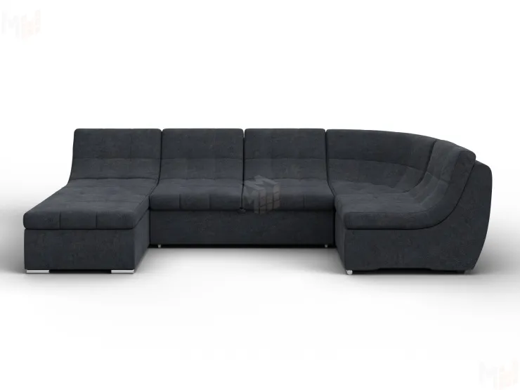 Диван П-образный модульный Холидей ( LAIM 26 темно-серый )