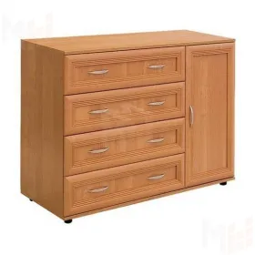 Комод с 4 ящиками и дверцей № 117