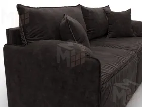 Диван прямой модульный Лига-106 ( BRUT 17 коричневый )