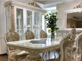 Столовая Алсу белый глянец