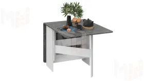 Стол-книжка тип 2 Белый/Ателье темный