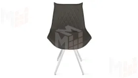 Стул Фэнди К4  Белый матовый, Велюр Confetti Stone