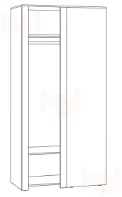 Шкаф угловой  Джастин 13.229