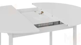 Стол обеденный раздвижной Терра Белый, Белый матовый