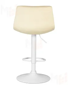 Стул барный DOBRIN TAILOR WHITE (бежевый велюр (MJ9-10))