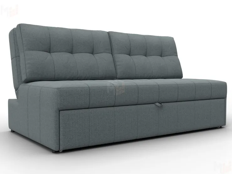 Диван прямой Лига-107 (160) ( Амур 07 серый )