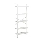 Стеллаж Leset Стилвуд 25 широкий, 5 полок (Белый/Белый)
