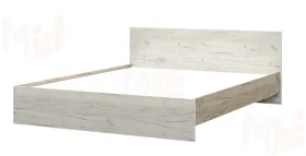 Кровать Басса КР-558 1600 дуб крафт серый - дуб крафт белый