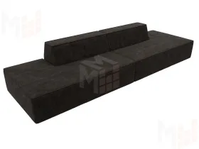 Диван прямой модульный Монс лофт ( BRUT 17 коричневый )