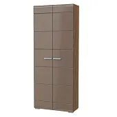 Шкаф для прихожей Вегас шимо темный - кофе с молоком