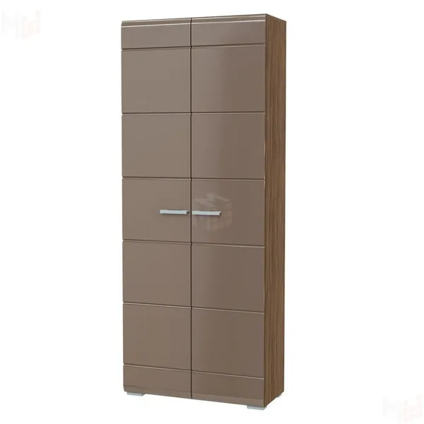 Шкаф для прихожей Вегас шимо темный - кофе с молоком