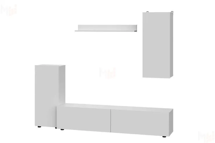 Гостиная МГС 10 Белый текстурный