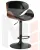 Стул барный DOBRIN KARTER BLACK (коричневый орех дерево (BWW), черный PU)