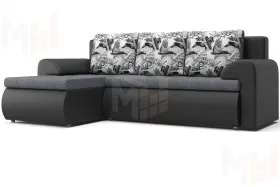 Угловой диван Цезарь (левый) серый