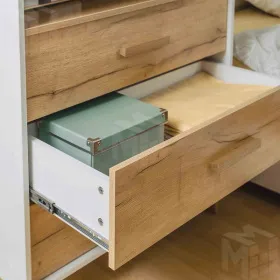 Комод  Айрис 455 Белый/Дуб золотистый