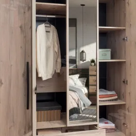 Шкаф для одежды и белья NATURE 555  Гаскон пайн