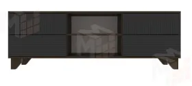 Тумба под ТВ Копенгаген с нишей (венге/серый графит)