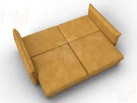 Диван прямой Лига-100 НПБ ( BRUT 10 желтый )