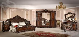 Шкаф Джоконда 5-дверный корень дуба глянец