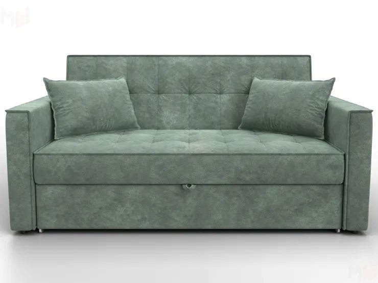 Диван прямой Лига-104 (140) ( BRUT 08 зеленый )