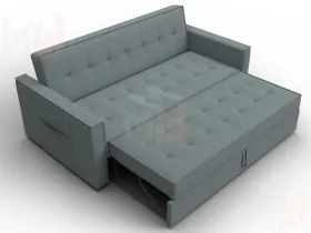 Диван прямой Лига-104 (160) ( Амур 07 серый )