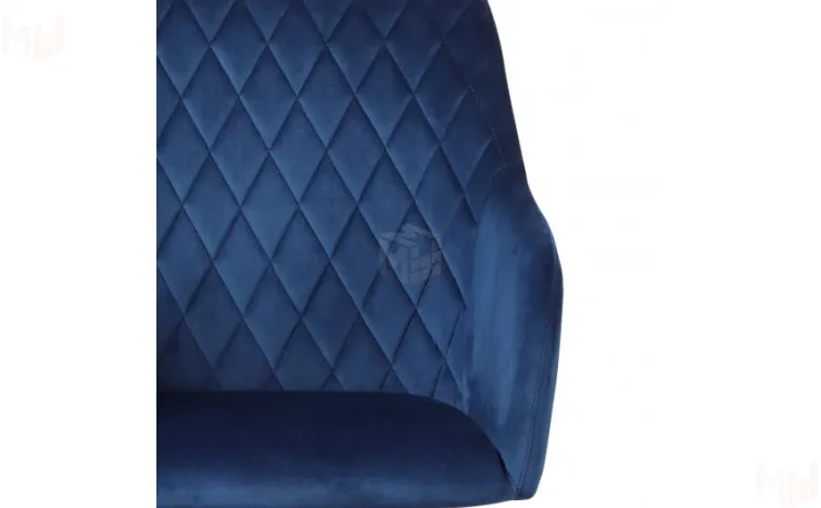 Кресло поворотное Барли Confetti blue/белый