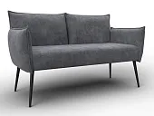 Диван прямой Лига-083 ( велюр BRUT 16 темно-серый )