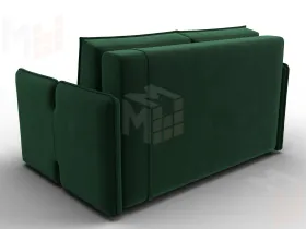 Диван прямой Лига-117 ( SEVEN 626 зеленый )