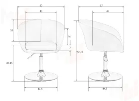 Кресло дизайнерское DOBRIN EDISON BLACK (зеленый велюр (1922-9))