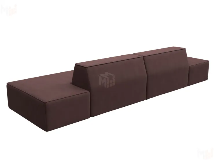 Диван прямой модульный Монс лофт ( JOLY 09 бордовый )