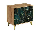 Комод Фьюжн КМ-002 крафт золотой/Tropical