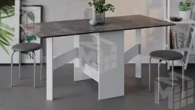 Стол-книжка тип 2 Белый/Ателье темный