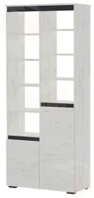 Стеллаж  ГРЕТТА 2С Дуб Крафт белый - Антацит