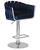 Стул барный DOBRIN MARCEL (синий велюр (MJ9-117))