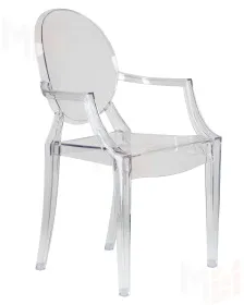 Стул обеденный DOBRIN LOUIS GHOST (цвет прозрачный)