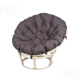 Кресло Папасан 23/01 с коричневой подушкой