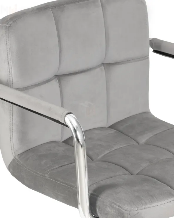 Офисное кресло для персонала DOBRIN TERRY (серый велюр (MJ9-75))