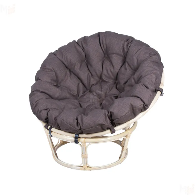 Кресло Папасан 23/01 с коричневой подушкой